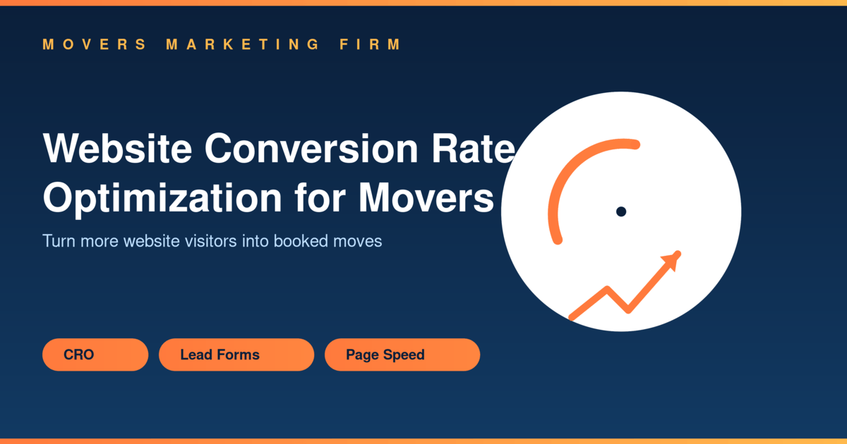 Website conversion rate optimization for moving companies - Movers Marketing Firm
